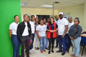 Carolina Serrata Méndez, Directora General de la DIDA coordina trabajos en San Pedro de Macorís