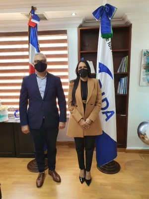 Presidente Confederación Patronal visita directora de la DIDA